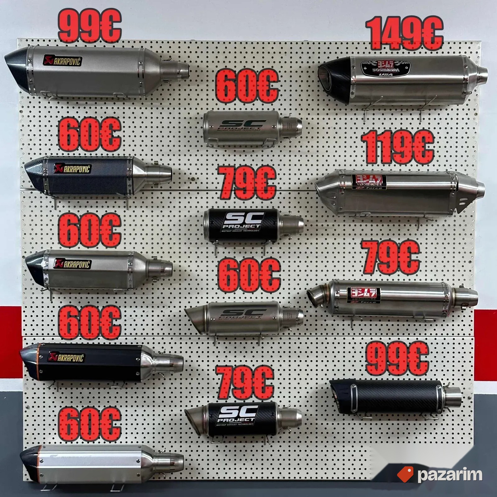Auspuh za motor 42cm - Black Akrapovic 7