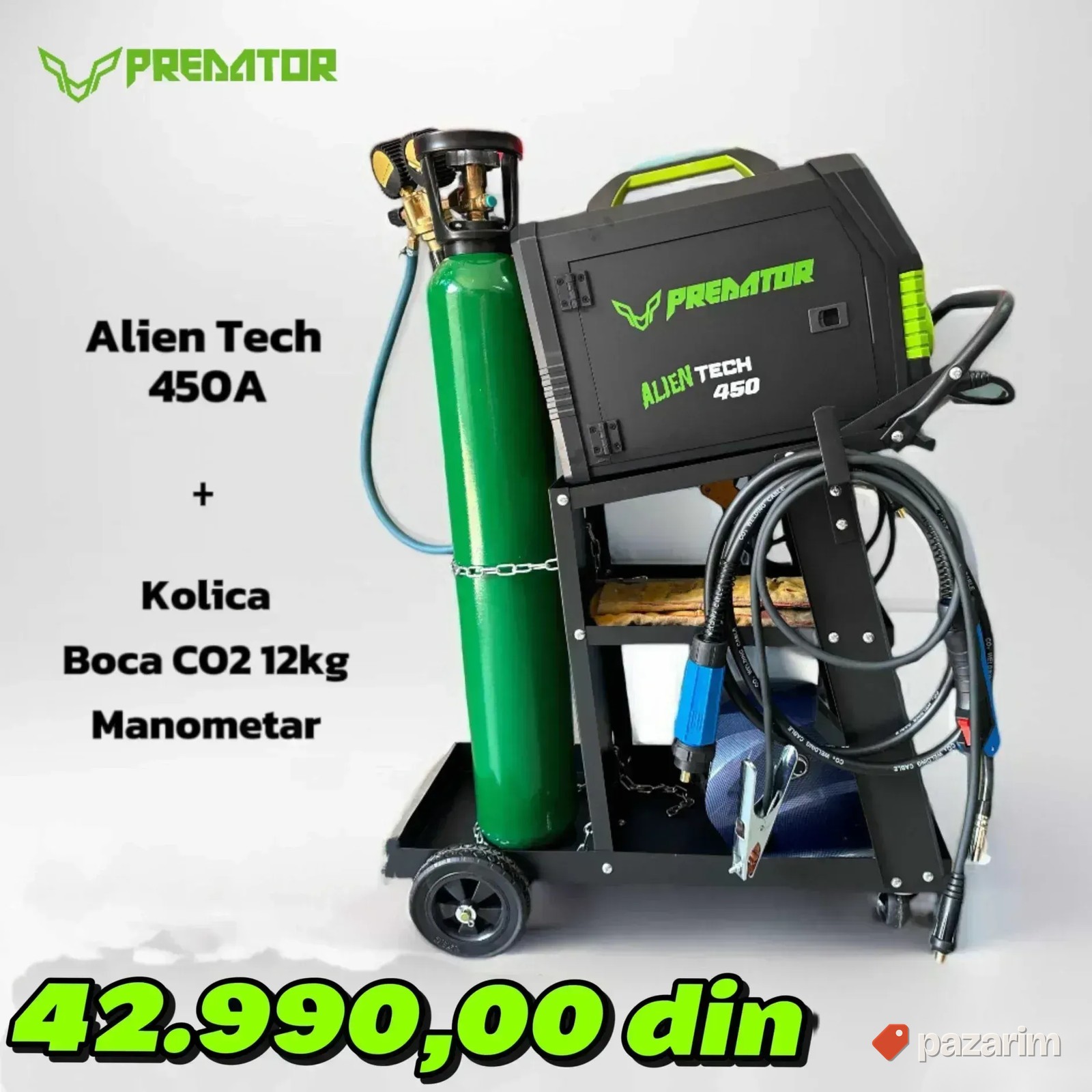 Co2 Aparat - PREDATOR ceo set kolica manometar boca kzubr 1