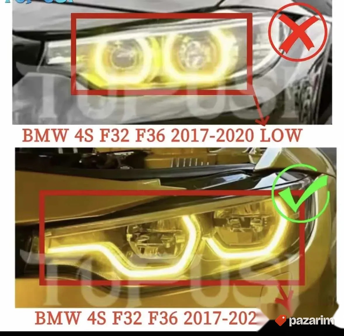 BMW zute pozicije DRL - F80 F82 F32 F36 - M3 M4 2