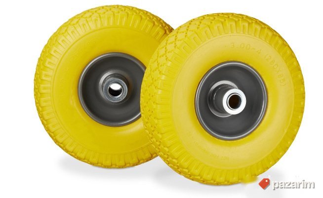 Tockovi za Teretna Kolica 260x85mm Zuti - Relaxdays 2