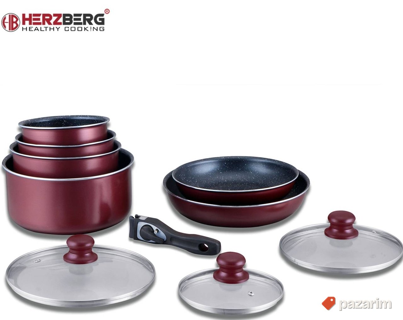 Set Kuhinjskog Posudja Od 10 Komada HERZBERG HG-5000BR 1