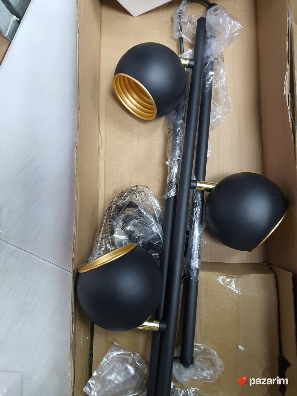 Podna Lampa Mat-Crna IP20 155x23cm - Trio 5