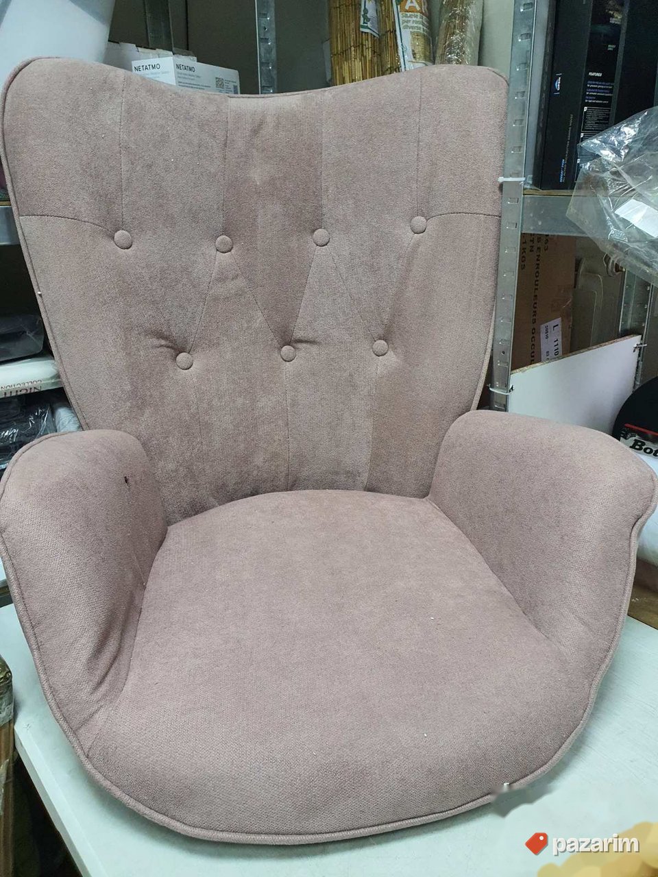 Fotelja za Dnevni Boravak 68x73x106cm Pink- FURNISH1 5