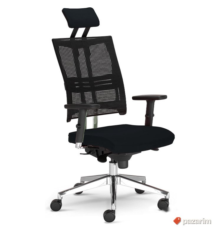 Kancelarijska Stolica 68x68x130cm Crna - Nowystyl 1