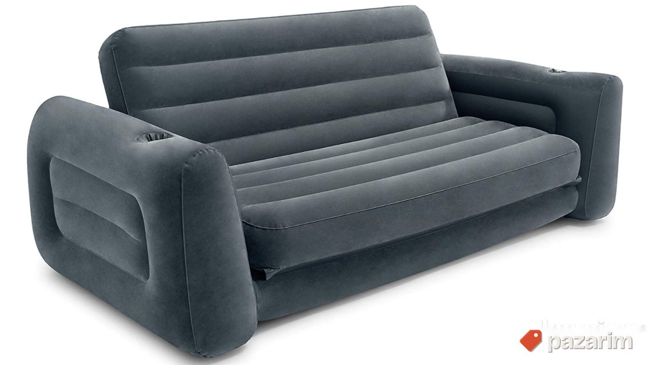 Vazdusni Krevet / Sofa 2.03x2.24x0.66m (Sivi) - Intex 2