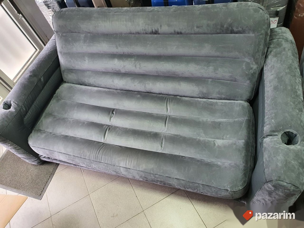 Vazdusni Krevet / Sofa 2.03x2.24x0.66m (Sivi) - Intex 5