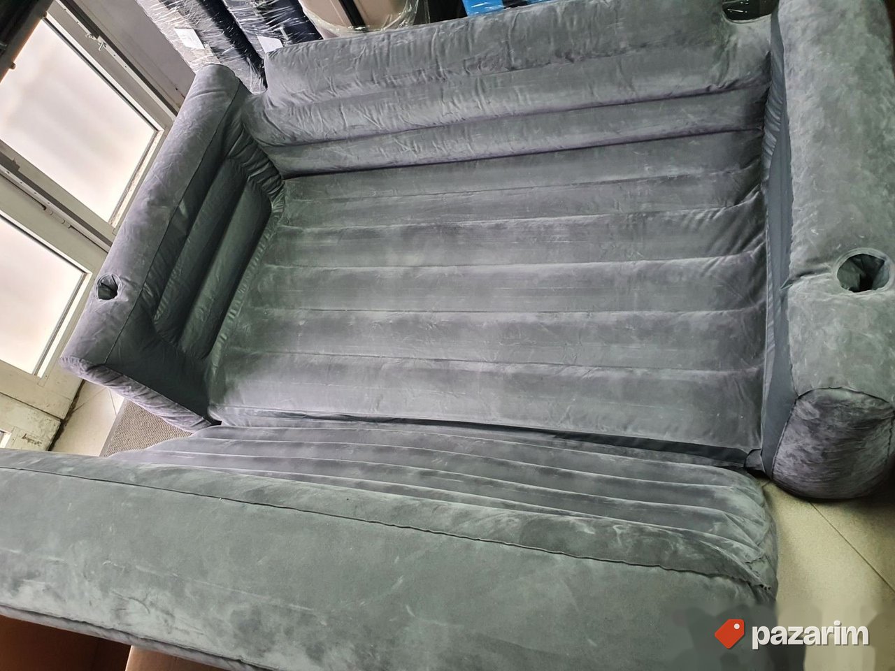 Vazdusni Krevet / Sofa 2.03x2.24x0.66m (Sivi) - Intex 6