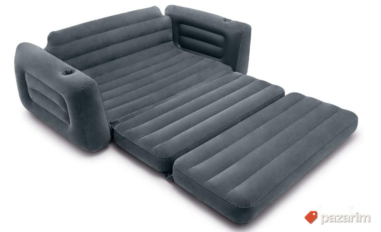 Vazdusni Krevet / Sofa 2.03x2.24x0.66m (Sivi) - Intex 7