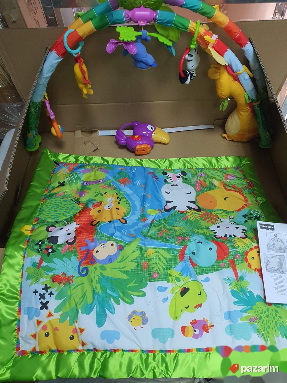 Podloga za Bebe sa Igrackama i Zvukom 77x82x68cm-Fisher 3