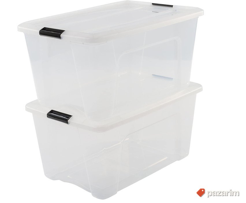 Set 2 Plasticne Kutije za Odlaganje 45L 58x39x34cm - Iris #6 1