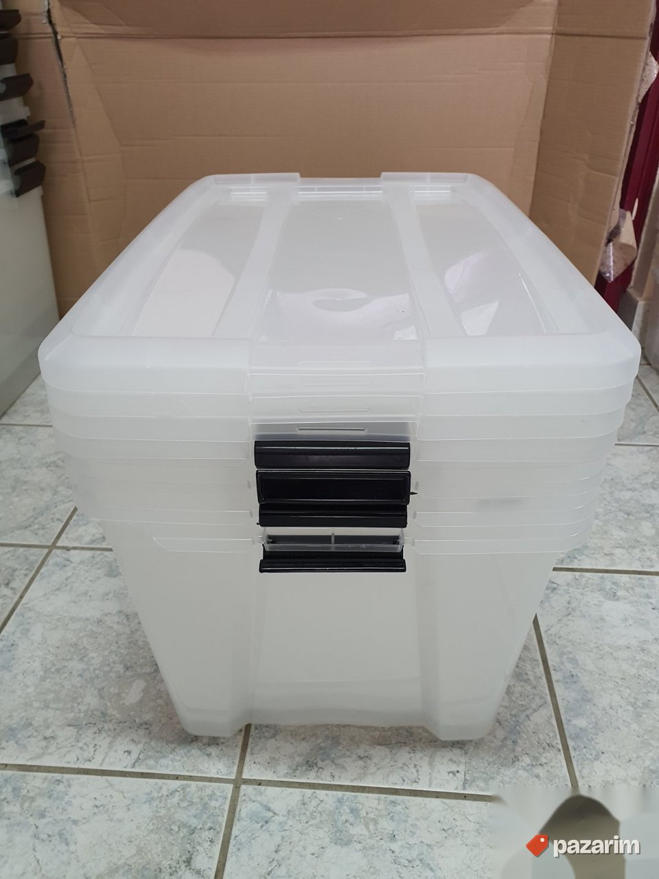 Set 2 Plasticne Kutije za Odlaganje 45L 58x39x34cm - Iris #6 3