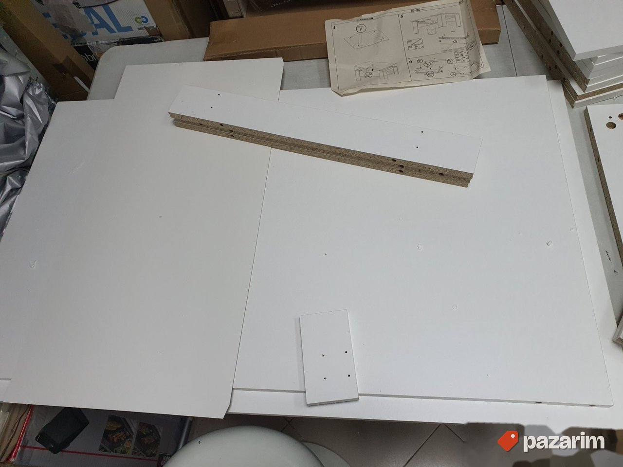 Klub Sto sa Fiokom 100x44x60cm Beli - Trendteam 7