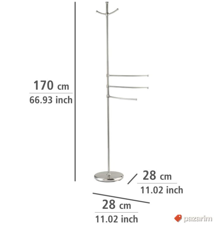Stalak za peskire i Odecu 28x170x28cm-Wenko 7