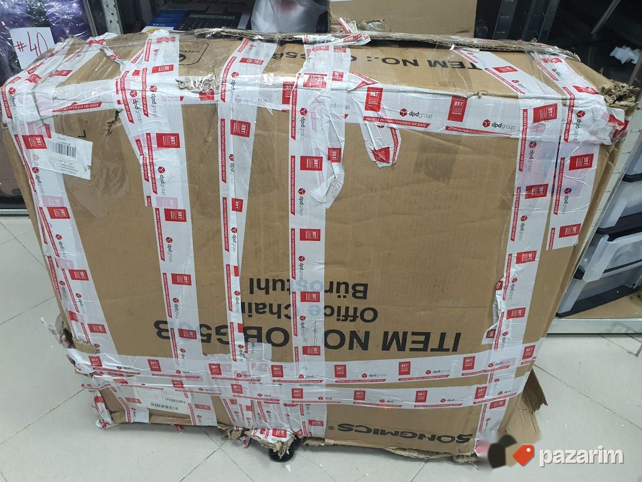 Kancelarijska Stolica (Crna) do 150kg OBG56B- Songmics 5