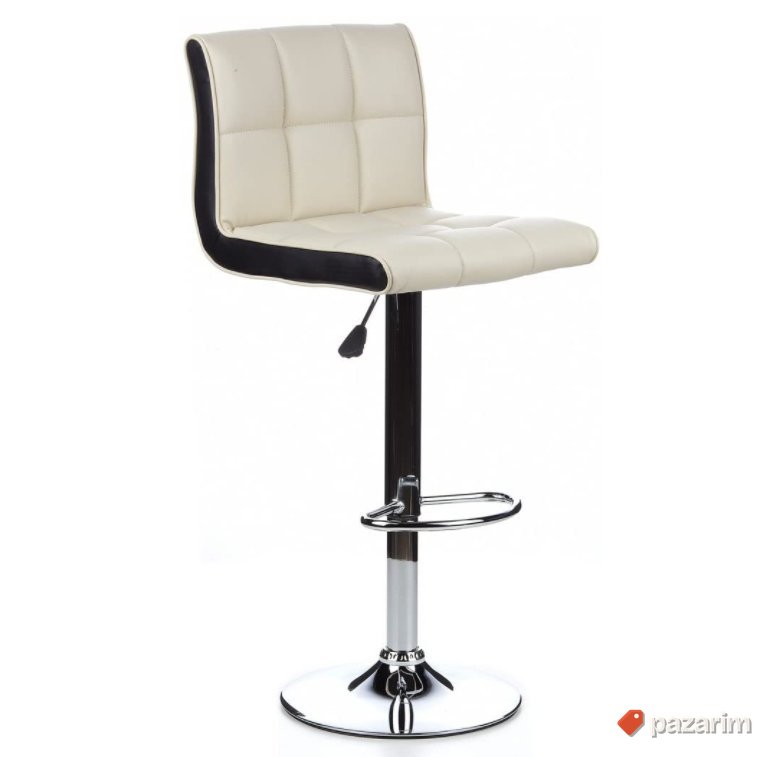 Set Dve Barske Stolice (Krem-Crno) 40x54x115cm- Hjh OFFICE 8