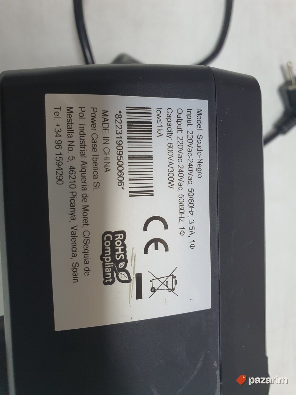 UPS - Besprekidno Napajanje 600VA - 300W - CoolBox 2