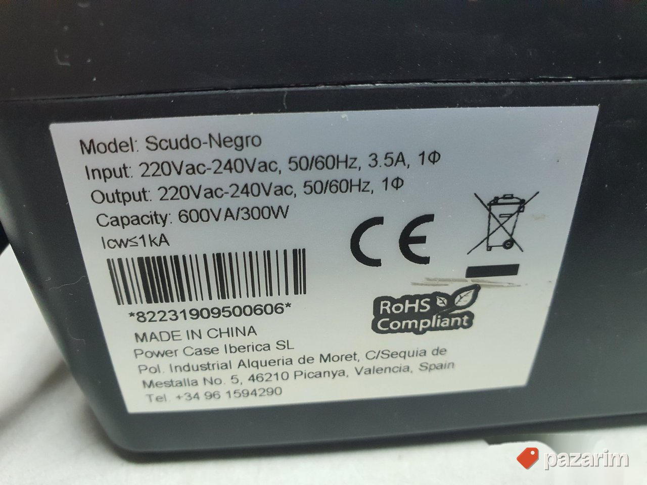 UPS - Besprekidno Napajanje 600VA - 300W - CoolBox 8