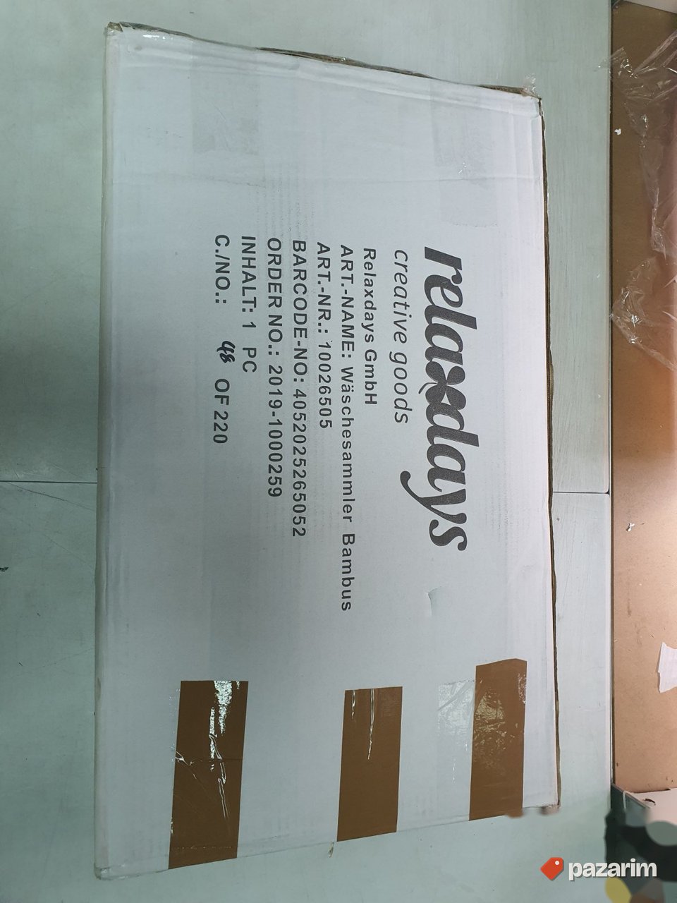 Korpa za Ves 35x40x60cm od Bambusa 43L - Relaxdays 2