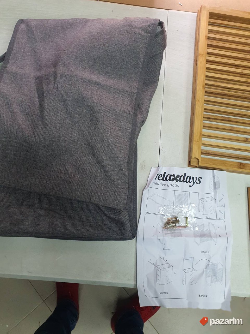 Korpa za Ves 35x40x60cm od Bambusa 43L - Relaxdays 5