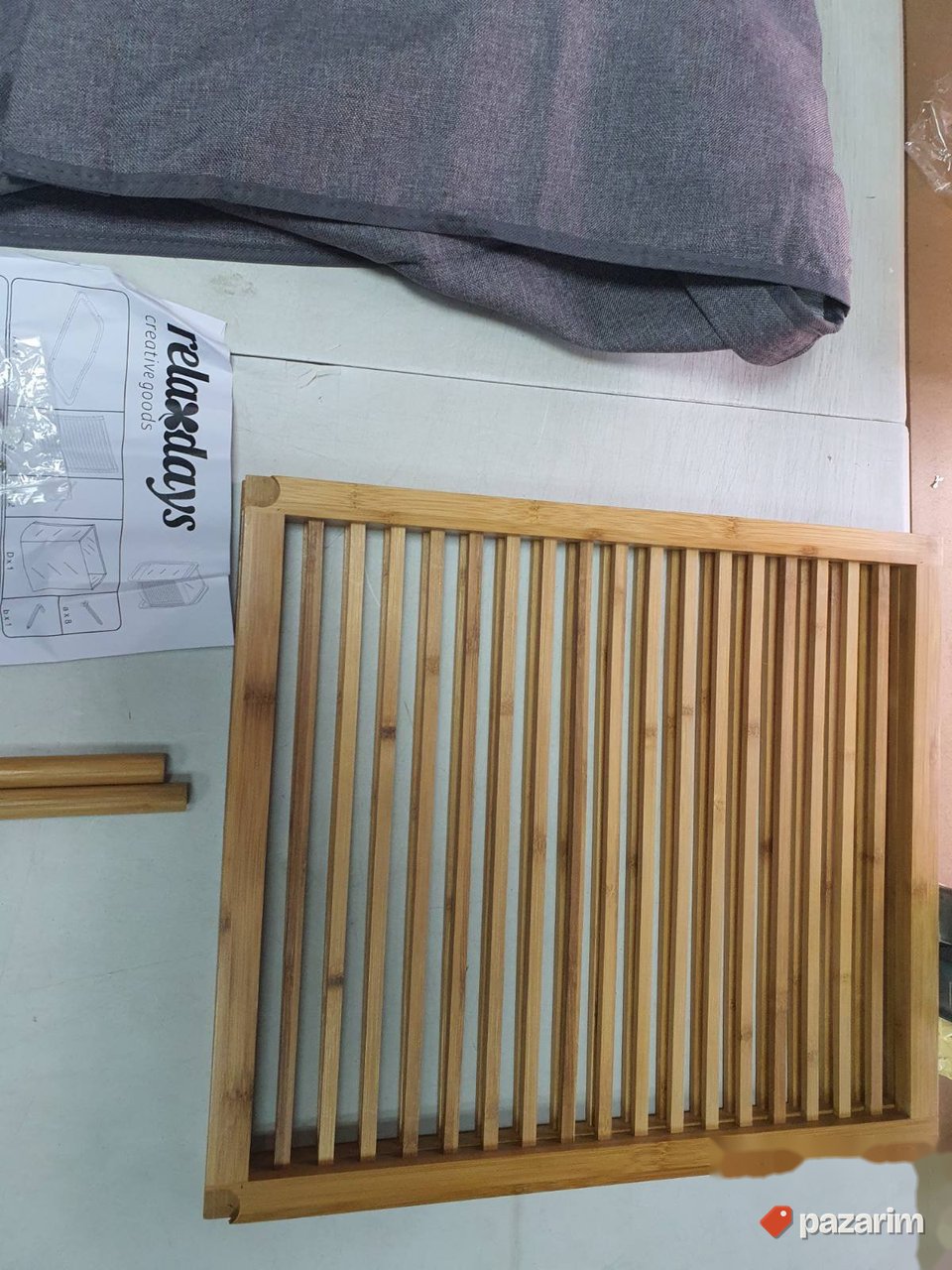 Korpa za Ves 35x40x60cm od Bambusa 43L - Relaxdays 6