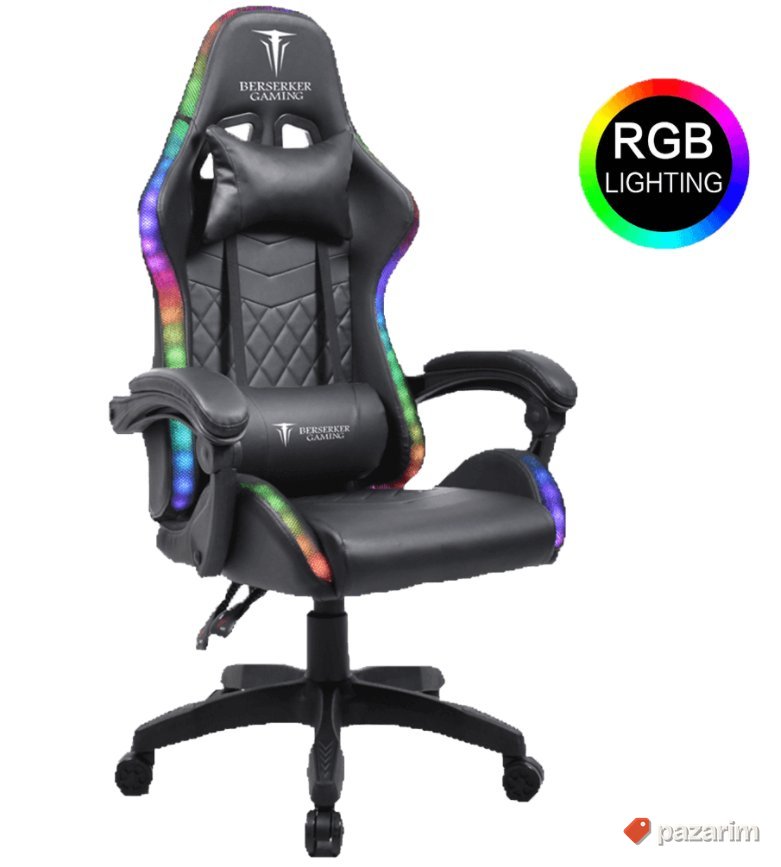RGB Gejmerska Stolica do 150kg Crna- Berserker 1
