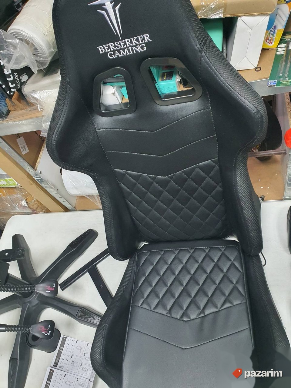RGB Gejmerska Stolica do 150kg Crna- Berserker 4