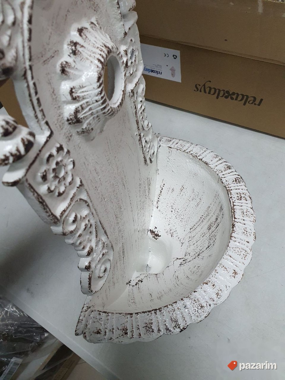 Retro Zidni Lavabo sa Slavinom 40x24.5x13cm- Relaxdays 5