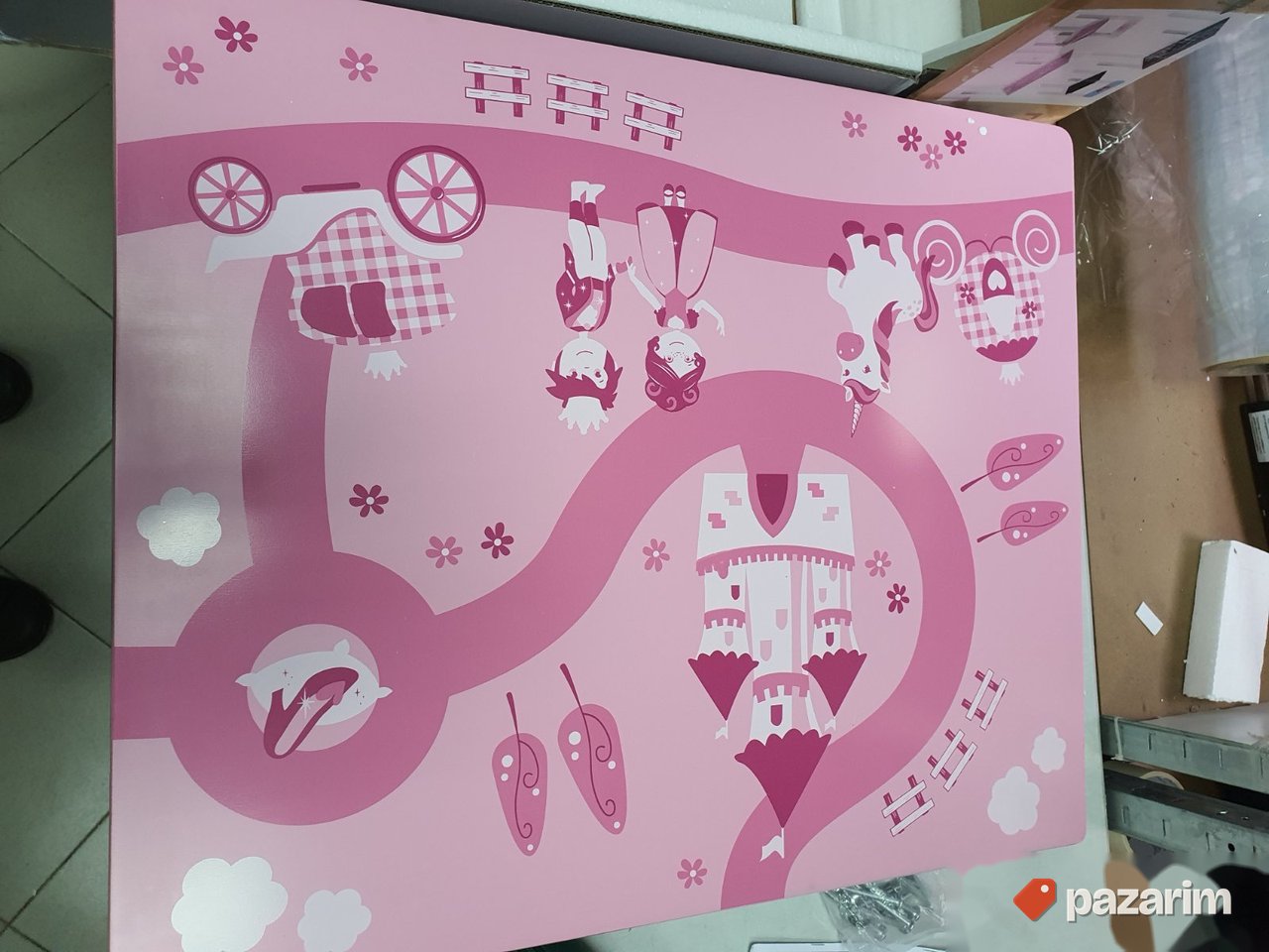 Deciji Sto i Dve Stolice (Roze-Belo)- Roba 7
