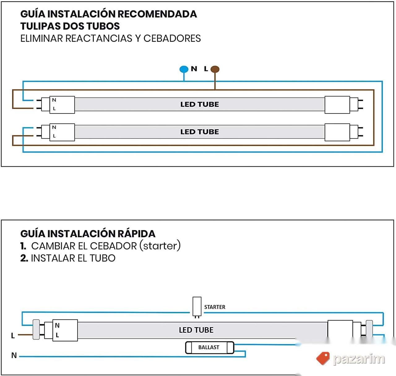 LED Neonke 4kom 120cm 18w 6500K T8 G13 1800 Lumena 6