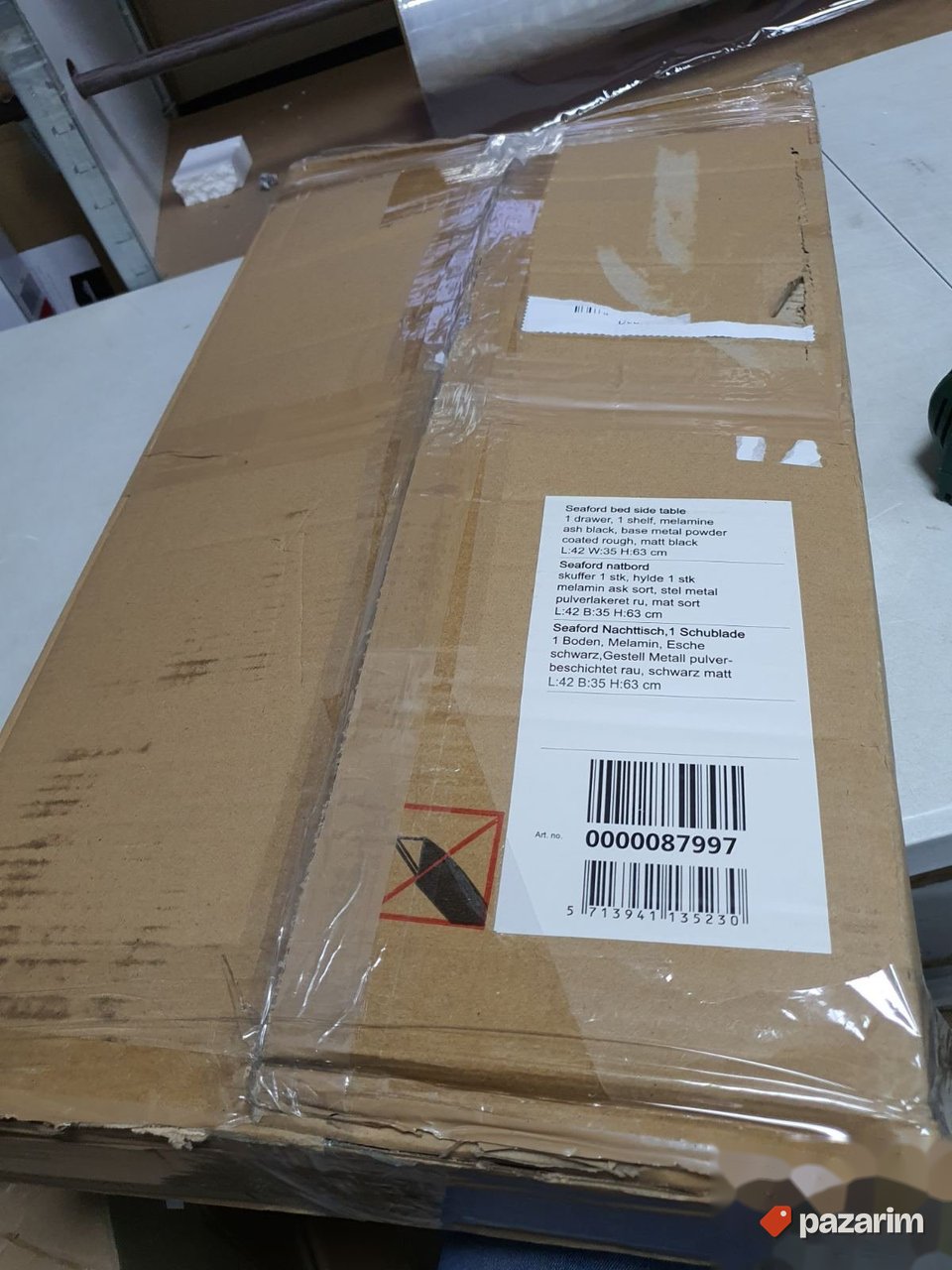Nocni Stocic 36x42x35cm sa Fiokom - SEAFORD 2