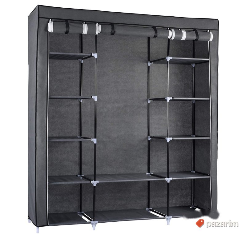 Modularni Garderober 150x175x45cm Sivi- Ribelli 6