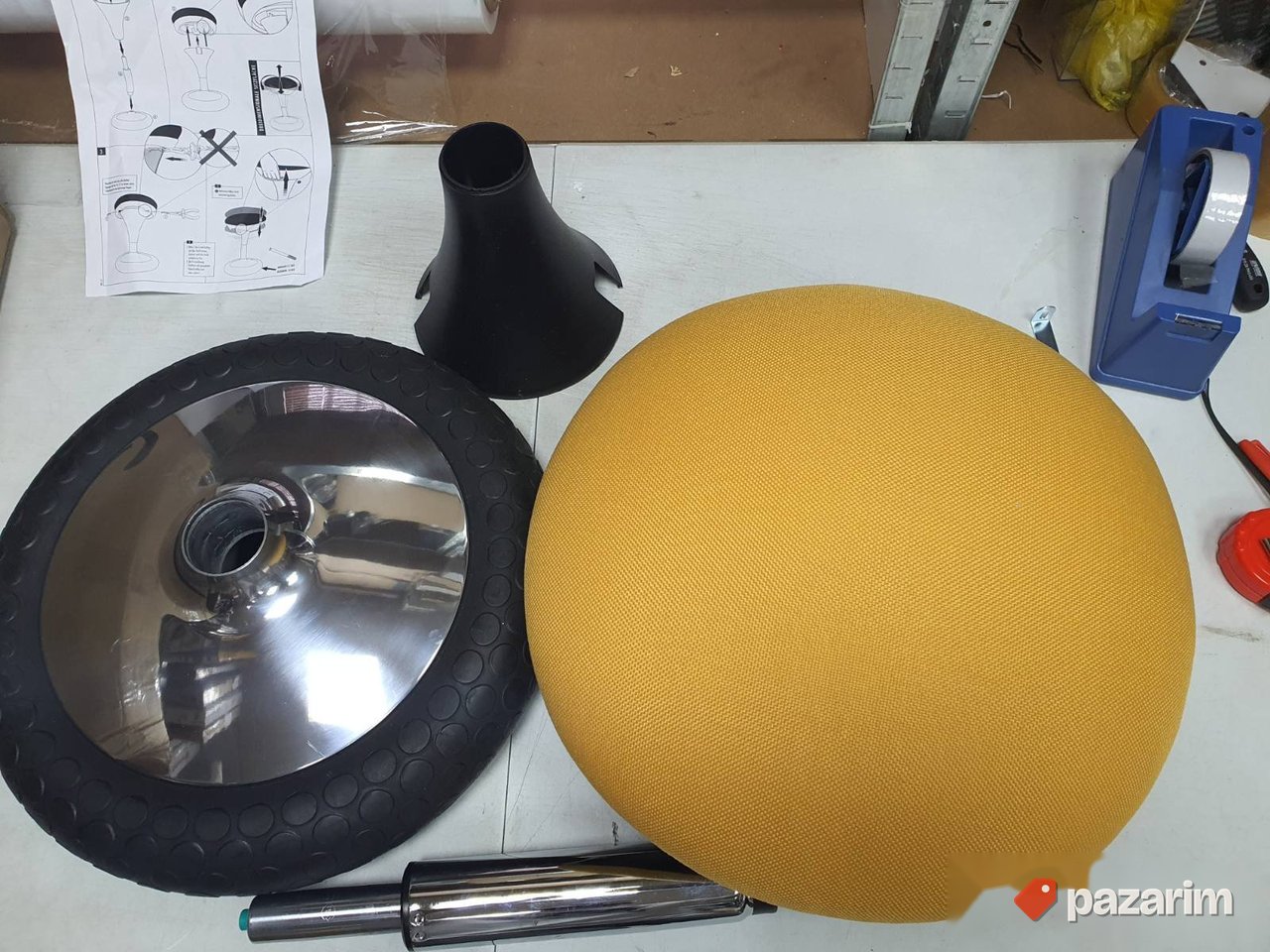 Fitnes Balans Stolica do 120kg 43 - 56 cm Oranz - TopStar 5