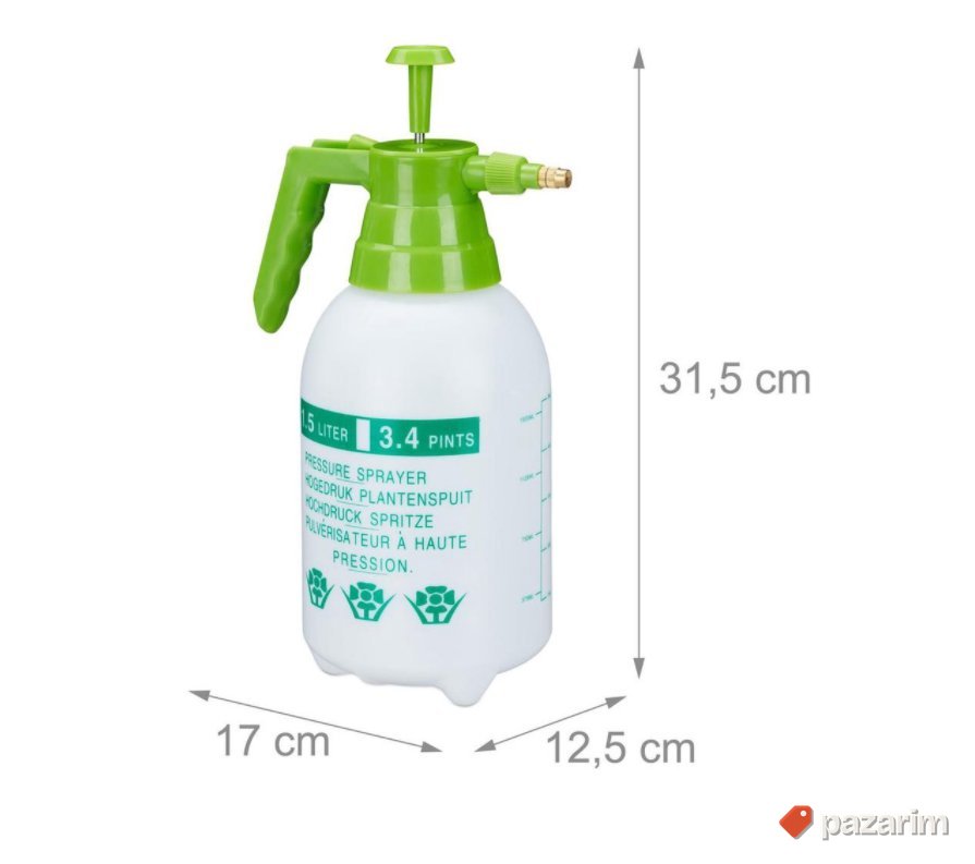 Bastenska Prskalica za Oprasivanje Biljaka 1.5L- relaxdays 8