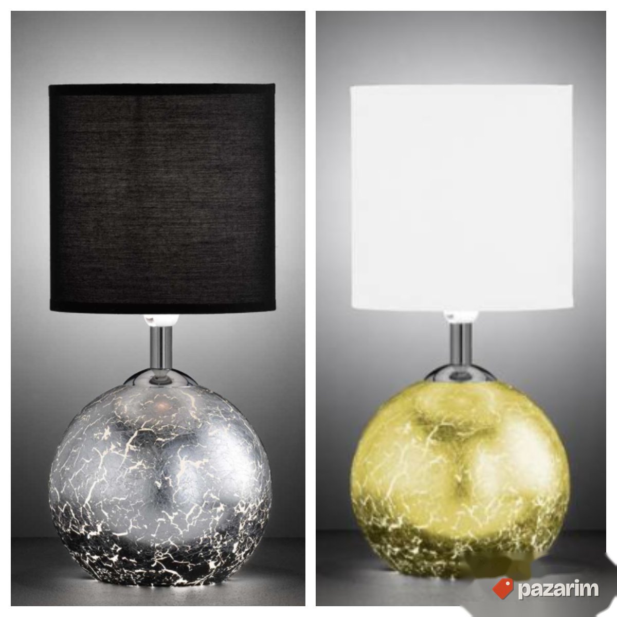 Set 2 Retro Lampe Crna i Bela 10W - Wofi 1