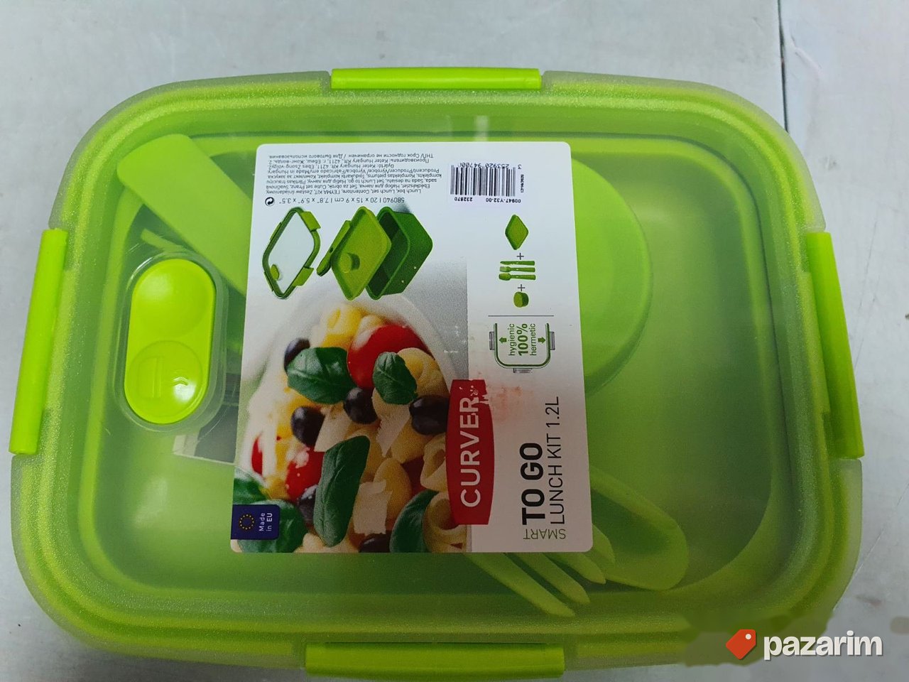 Posuda za Hranu sa priborom 1.2L Zelena - Curver 7