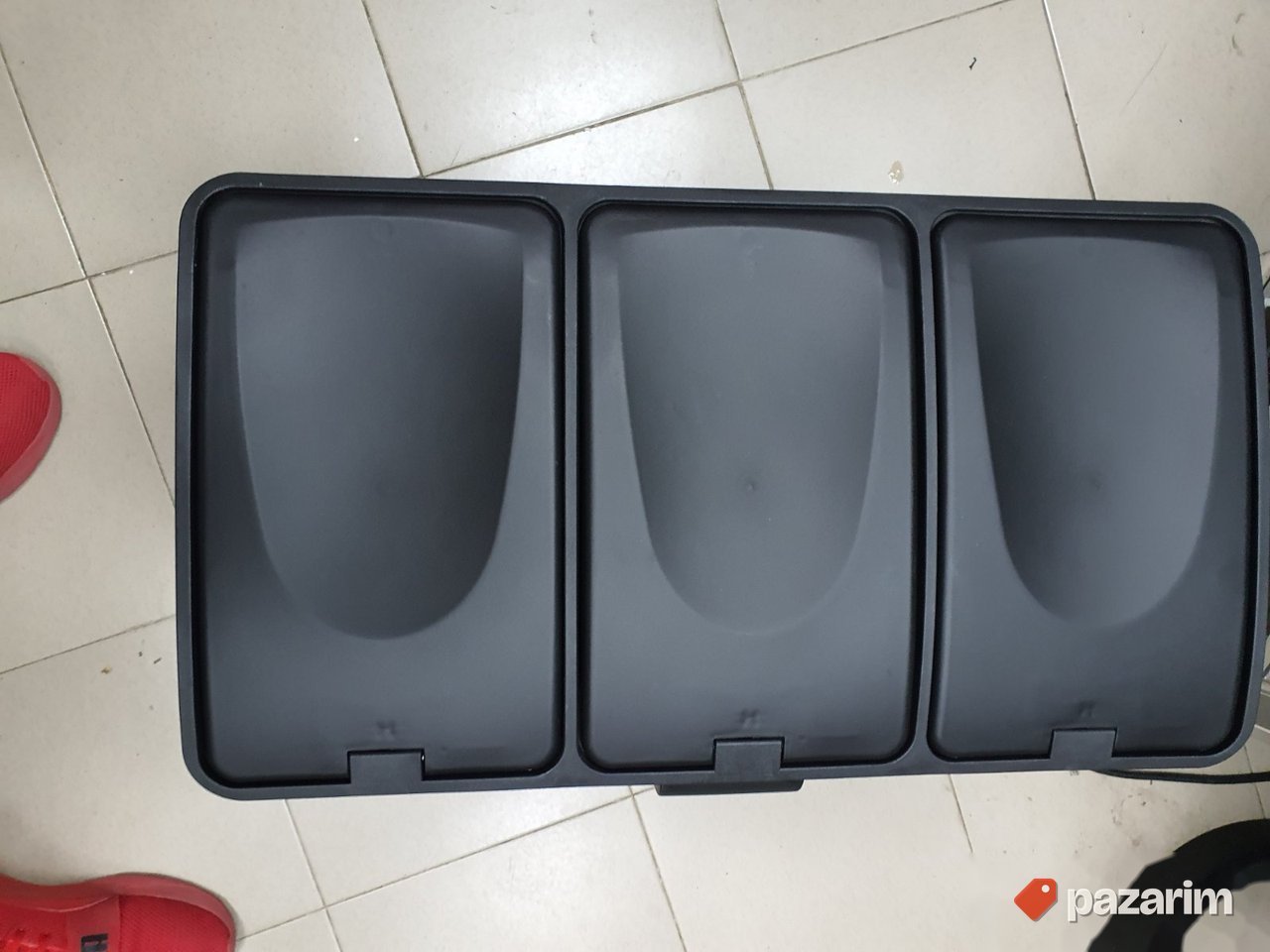 Kanta za Smece sa Tri Pregrade (Celik) 55x36x45cm- Homemate 2