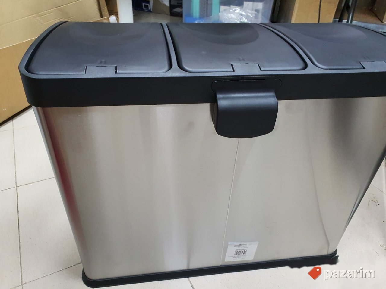 Kanta za Smece sa Tri Pregrade (Celik) 55x36x45cm- Homemate 5