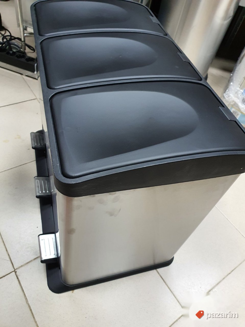Kanta za Smece sa Tri Pregrade (Celik) 55x36x45cm- Homemate 7