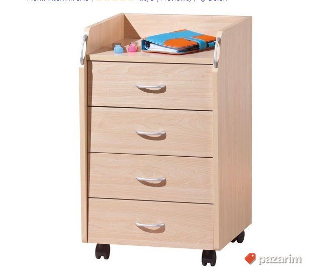 Pokretna Komoda 4 Fioke 65x40x36cm - InterLink 1