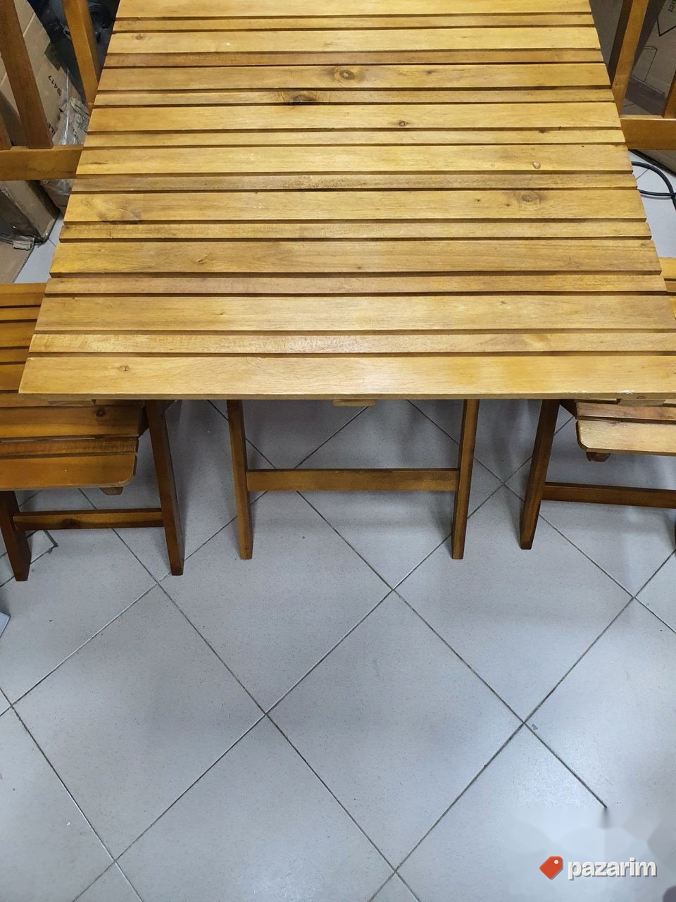 Set Dve Drvene Stolice i Stocic (Rasklopivi) - Bistro 4