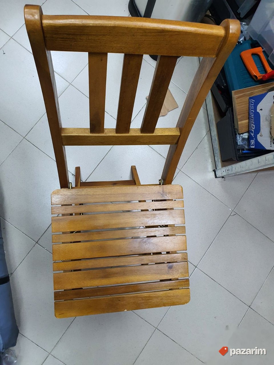 Set Dve Drvene Stolice i Stocic (Rasklopivi) - Bistro 7