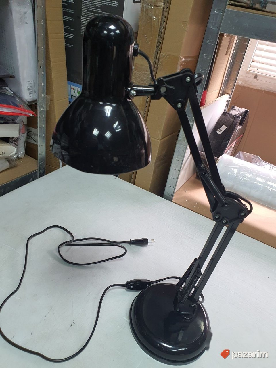 Sklopiva Stona Lampa Crna-Metalna 28x16x28cm - Luminaria 5