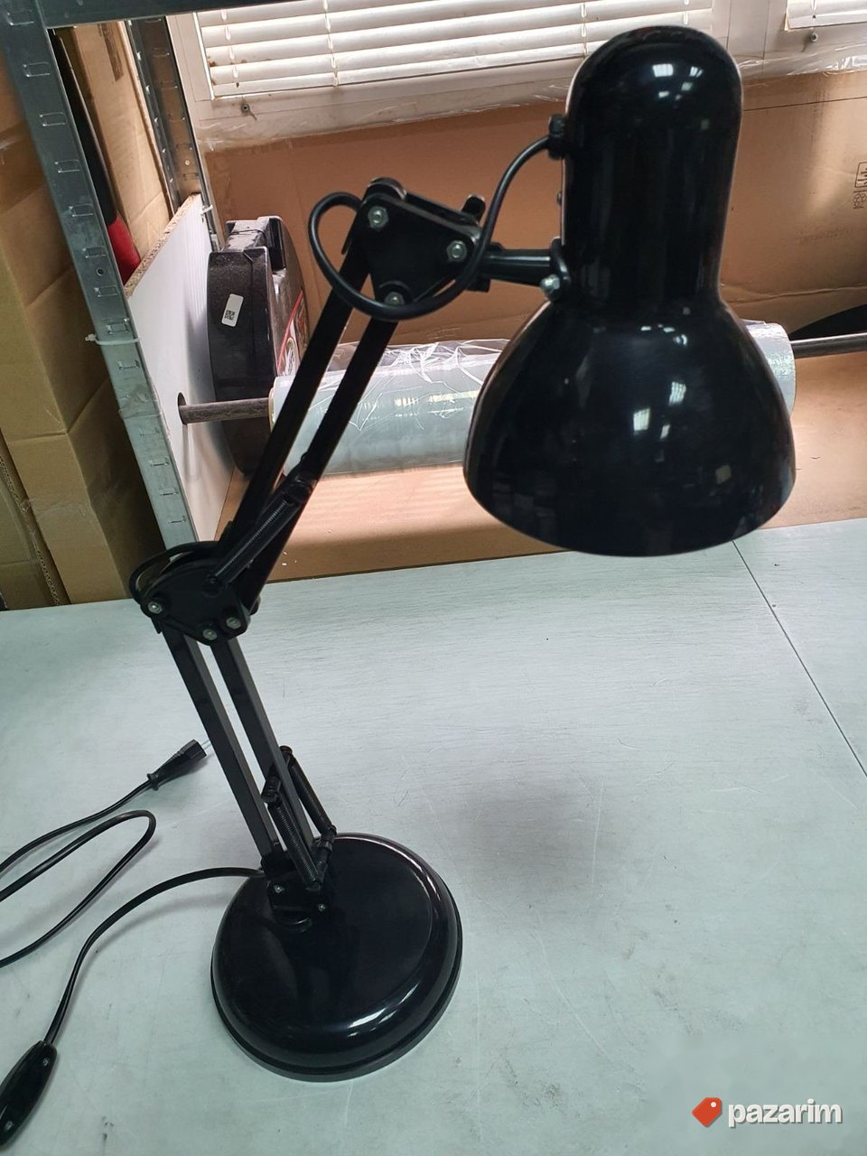 Sklopiva Stona Lampa Crna-Metalna 28x16x28cm - Luminaria 6