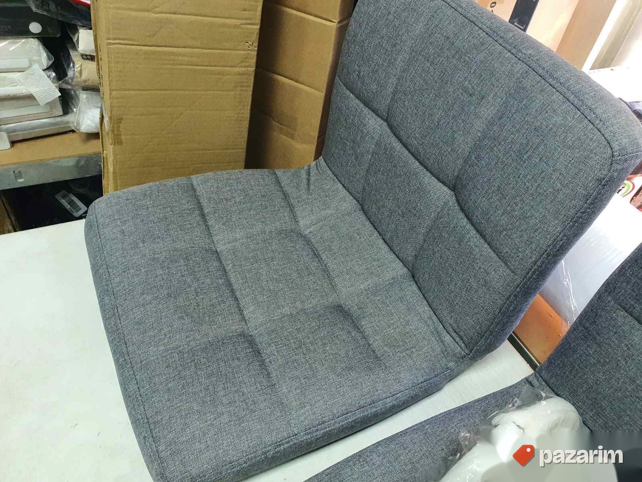 Set 2 Barske Stolice Sive do 200Kg - Songmics 5
