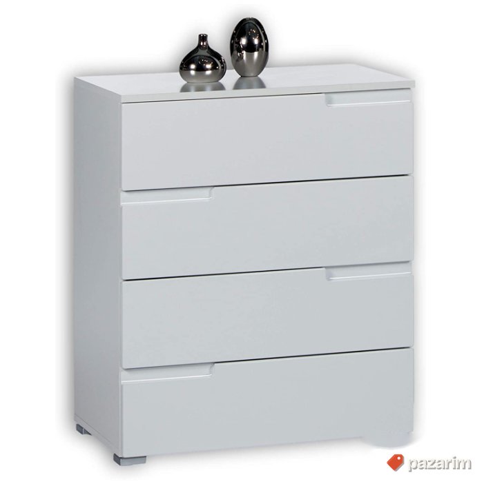 Komoda Visoki Sjaj 40x65x80cm Bela - Bega 1