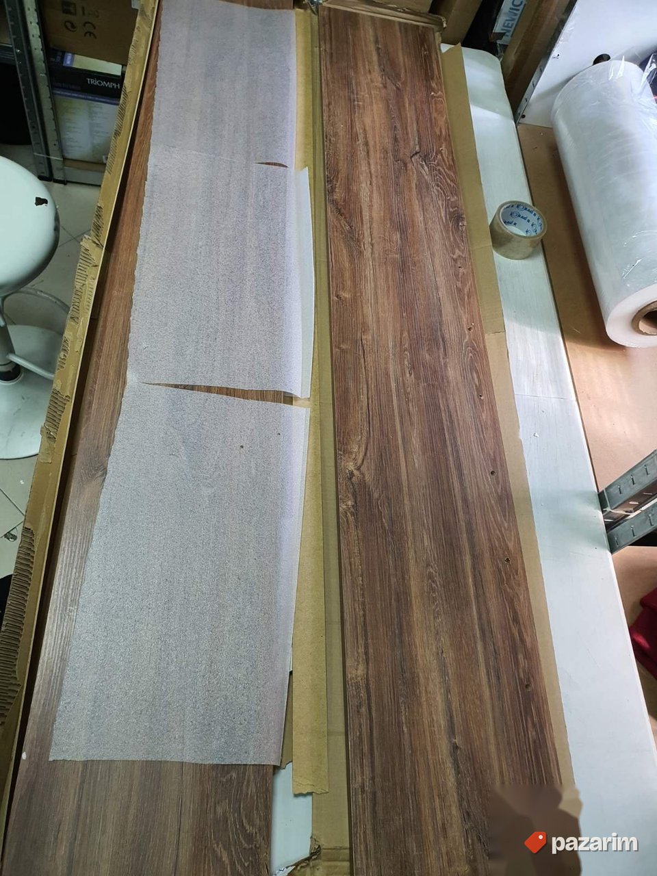 Zidna Polica 156x25x27cm Drvena - Naturoo 2
