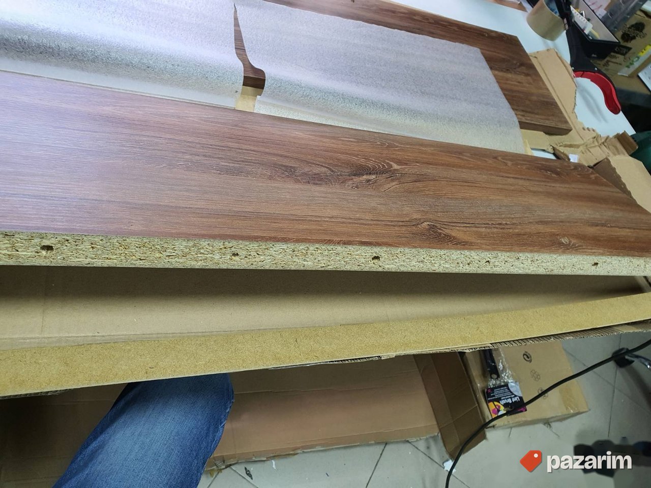 Zidna Polica 156x25x27cm Drvena - Naturoo 8