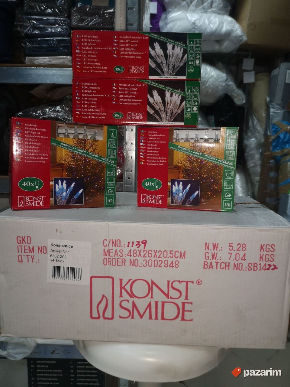 LED Ukrasne Lampice Bela Boja-Više Dimenzija-Konstsmide 4