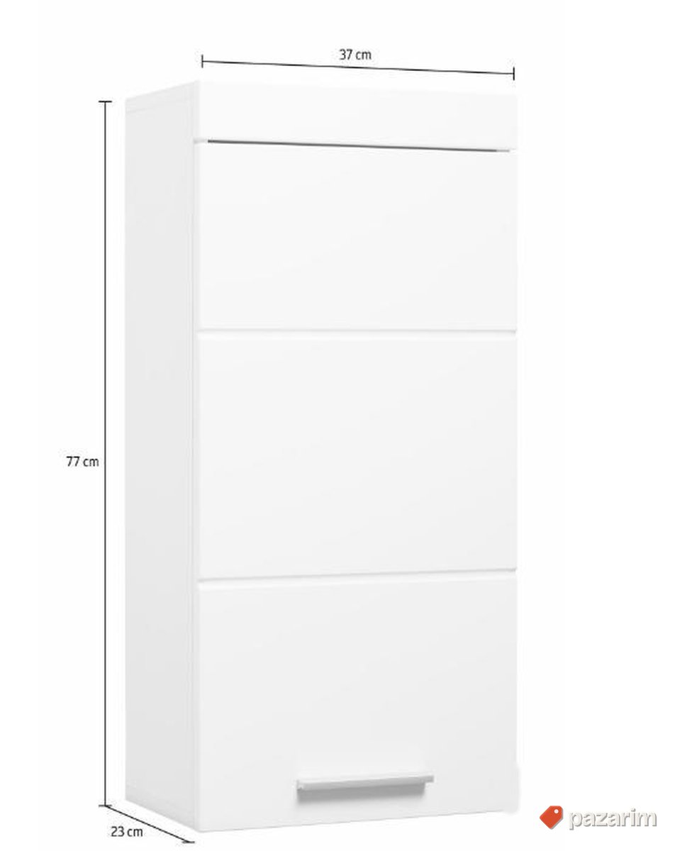 Viseci ormaric za kupatilo 37x77x23cm - Trendteam sivi 4