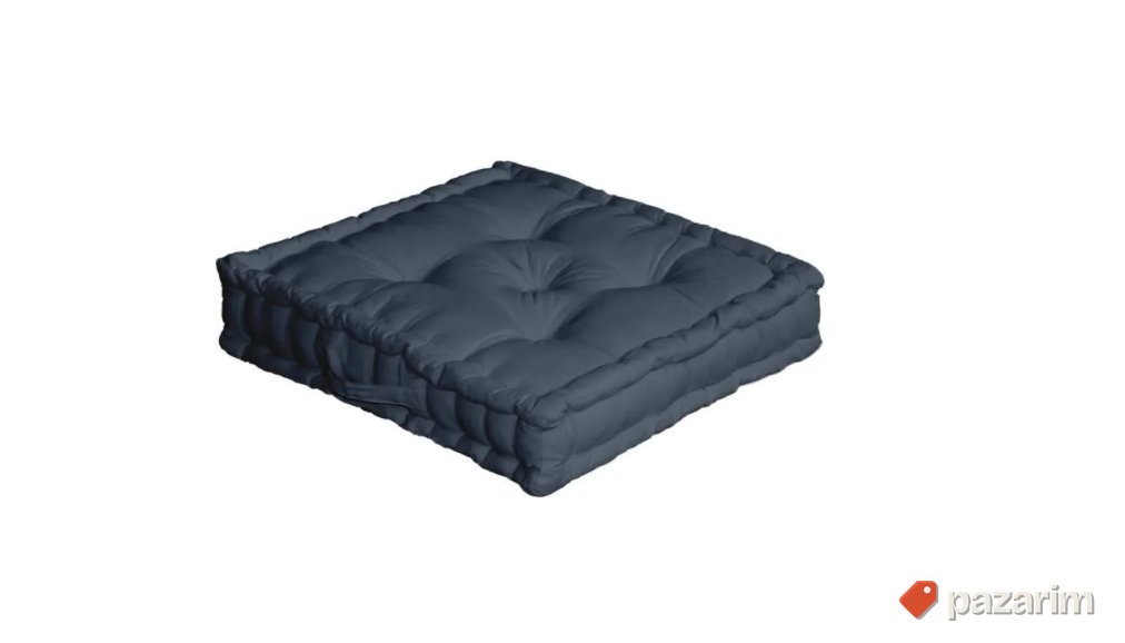 Veliki podni jastuk 50x50x10cm - Tamno siva 1